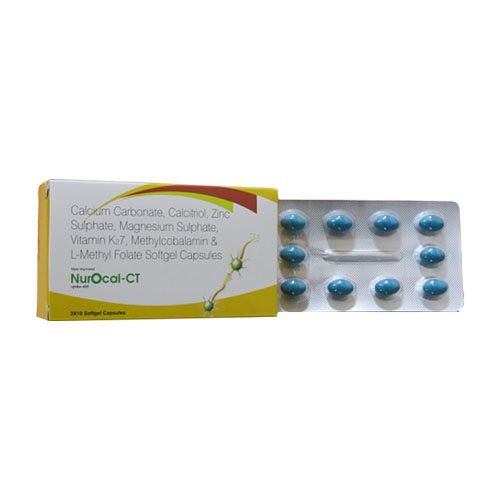 Calcium Carbonate, Calcitriol, Zinc sulphate, Magnesium Sulphate, Vitamin K7 , Methylcobalamin, L-Methyl folate Capsules